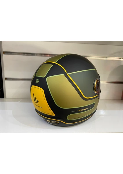 mt Jarama Baux B6 Mat Yeşil Kask