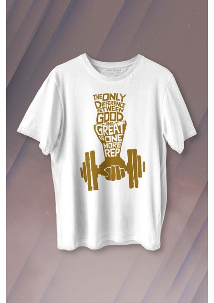 Fitness Top Gym Tshirt Vücut Geliştirme Body Spor Baskılı Tişört Unisex T-Shirt