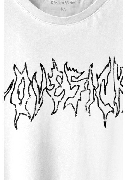 Lovesick Blackpink Kpop Korea Gotik Baskılı Tişört Unisex T-Shirt fiyatları