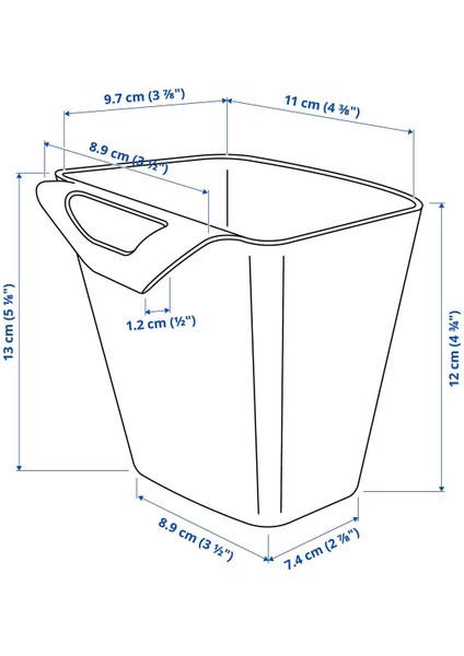 Renk Seçenekli Kutu, Açık Pembe Renk Askılı Kaşıklık 12X11 cm Çok Amaçlı Düzenleyici indirimleri