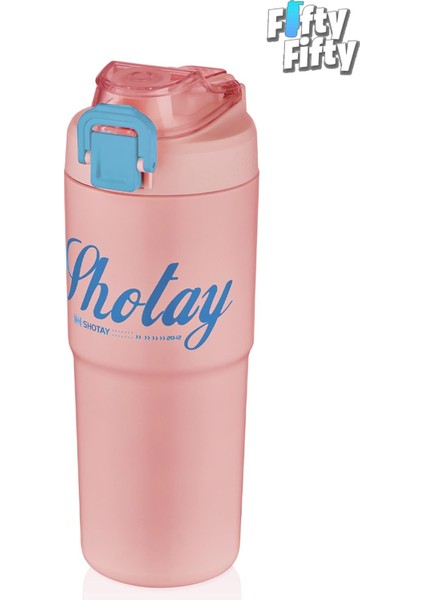 750 ml Tek Kapak Çift Kullanım Pipetli/rahat Içim Çelik Su Matarası