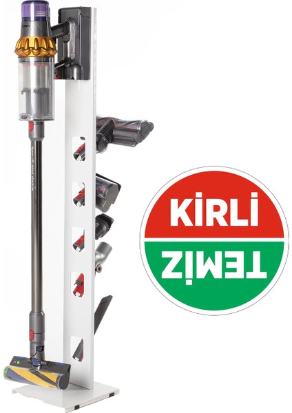 Bosch Uyumlu Dikey Süpürge Standı 3 Farklı Renk (BEYAZ) Bosch Süpürge Modellere Uyumlu
