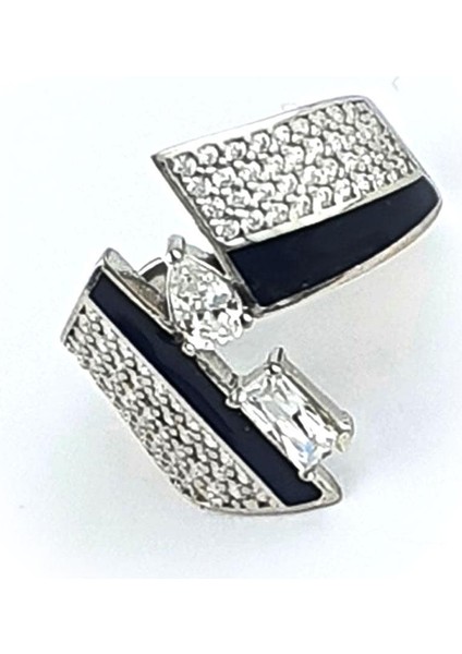 Mineli Zirkon Taş Detaylı 925AYAR Gümüş Luxry Tasarım Ayarlanabilir Yüzük fiyatları