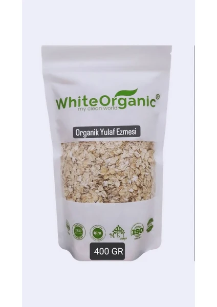 White Organic Organik Yulaf Ezmesi 400 GR Yerli Yulaf +8 Ay