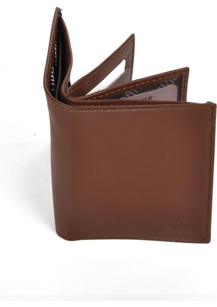 8027 Kahve Hakiki Deri Erkek Cüzdan