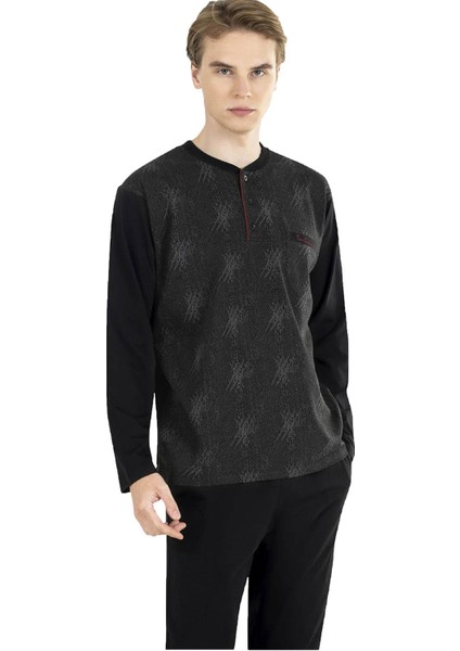 Pierre Cardin Jakarlı Erkek Pijama Takım, %100 Pamuk