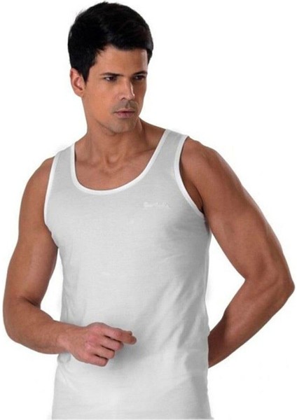 Pamuklu Penye Beyaz Erkek Boxer
