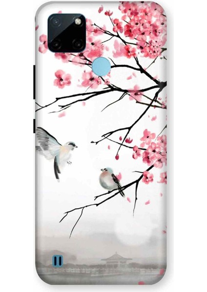 Oppo Realme C21Y Kılıf Baskılı Desenli Silikon+Ekran Koruyucu+Kablo Kryc- Sercelerinaski