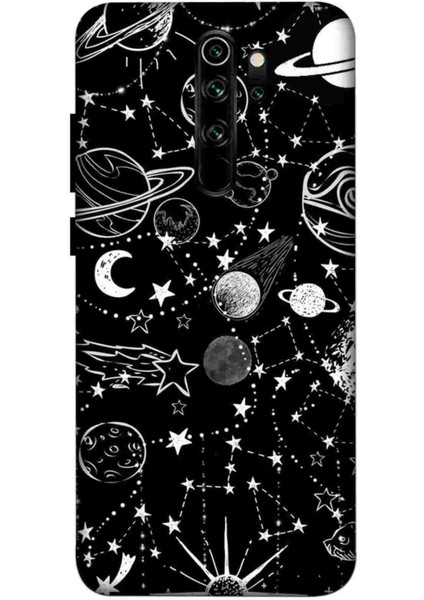 Xiaomi Redmi Note 8 Pro Kılıf Baskılı Desenli Silikon+Ekran Koruyucu+Kablo Kryc- PLANET101