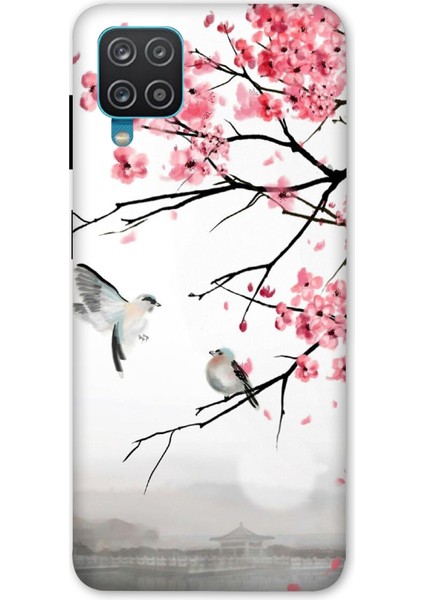 Samsung Galaxy M12 Kılıf Baskılı Desenli Silikon+Ekran Koruyucu+Kablo Kryc- Sercelerinaski