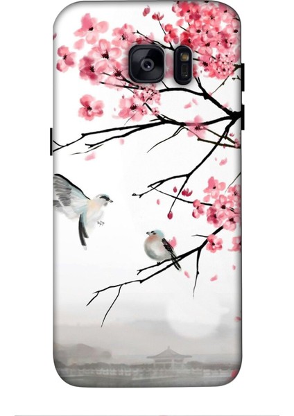 Samsung Galaxy S7 Edge Kılıf Baskılı Desenli Silikon+Ekran Koruyucu+Kablo Kryc- Sercelerinaski