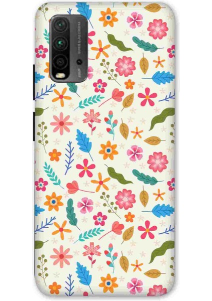 Xiaomi Redmi 9t Kılıf Baskılı Desenli Silikon+Ekran Koruyucu+Kablo Kryc- Narin