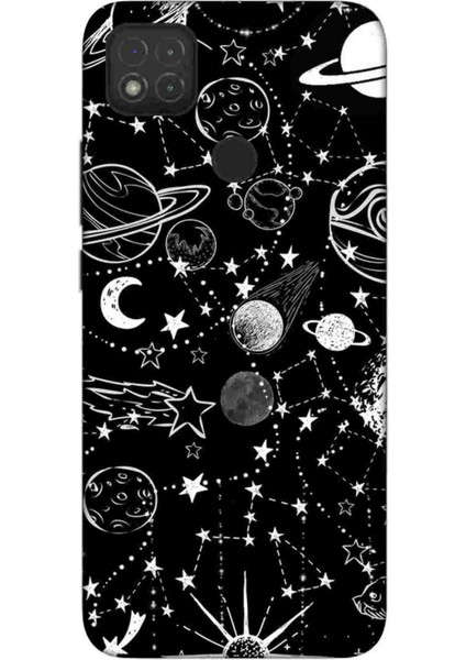 Xiaomi Redmi 9c Kılıf Baskılı Desenli Silikon+Ekran Koruyucu+Kablo Kryc- PLANET101