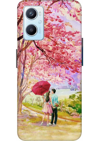 Oppo A96 Kılıf Baskılı Desenli Silikon+Ekran Koruyucu+Kablo Kryc- Sevgiyolu