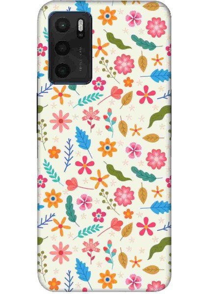 Oppo A16 Kılıf Baskılı Desenli Silikon+Ekran Koruyucu+Kablo Kryc- Narin