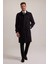 Erkek Siyah Regular Fit Gabardin Pardesü 1