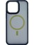 Apple iPhone 15 Pro Max Uyumlu Metal Çerçeveli Skın Frıendly Magsafe Seri Arka Koruma Kılıf 1