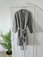 4 Kat Müslin Pamuk Antrasit Açık Gri Kimono Unisex M Bornoz - Sabahlık 1