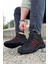 Siyah Kırmızı Outdoor Trekking Erkek Spor Bot 2