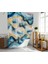 Banyo Duş Perdesi Mermer Desen Renkli Dijital Baskılı Banyo Perdesi, Tek Kanat C HALKALI-180X200 cm 1