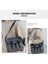 2023 Yeni Erkek Crossbody Çantası Büyük Kapasiteli Iş Gidiş Basit Postacı Çantası Retro Işi Rüzgar Omuz Çantası (Yurt Dışından) 2