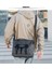 2023 Yeni Erkek Crossbody Çantası Büyük Kapasiteli Iş Gidiş Basit Postacı Çantası Retro Işi Rüzgar Omuz Çantası (Yurt Dışından) 3