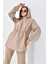 Kadın Iki Ip Kapitoneli Takım Beige 30621 4