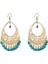 Vintage Mandala Çiçek Çingene Bırak Dangle Küpe Kadınlar Için Boho Retro Tribal Içi Boş Küpe Içi Boş Pirinç Boncuk Püskül Küpe Takı (Yurt Dışından) 1