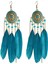 Vintage Tüy Küpe Moda Zincir Püskül Küpe Takı Bohem Etnik Küpe (Yurt Dışından) 1