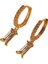 3pcs Kadın Küpe, Altın Kaplama Damlalı Huggie Küpe, Baget Kristal Damla Küpe (Yurt Dışından) 3