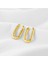 Kadınlar Için 2 Pcs Oval Halka Küpeler - Küçük U-Şekilli Yuvarlak Dikdörtgen Geometrik Kıkırdak Manşet Halka Küpeler Kadınlar Kızlar Için Moda Takı Hediyeleri (Yurt Dışından) 5