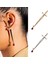 1 Çift Benzersiz Retro Gotik Uzun Kılıç Kanca Küpe Vintage Punk Tarzı Bıçak Dangle Bırak Küpe Kadın Kızlar Için Trendy Bildirimi Takı Hediyeler (Yurt Dışından) 1