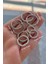 Gümüş Iç Çapı 15 mm 2 mm Taşlı Halka Küpe 3