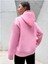 Kadın Pembe Brooklyn Baskılı Oversize Kapüşonlu Sweatshirt 2