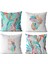 Tropic Desenli Çift Taraflı 4 Adet Kırlent Kılıf Takım (43X43) 1
