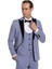 Kadife Yaka Slim Fit Açık Mavi Erkek Damatlık 5