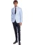 Kare Desenli Slim Fit Açık Mavi Erkek Ceket 3