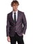 Slim Fit Sivri Yaka Mor Erkek Ceket 3
