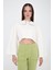 Gabriel Organik Pamuk Bisiklet Yaka Crop Sweatshirt 1