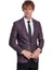Slim Fit Sivri Yaka Mor Erkek Ceket 1