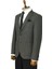 Kendinden Desenli Slim Fit Sivri Yaka Gri Erkek Ceket 3