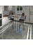 Knsz Masa Sandalye Takımı HEM105ZENGIN Grisyh 060*060 2 Sandalye Syhsyh Kolçaklı 1