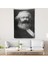 Karl Marx Siyah Beyaz Dekoratif Duvar Örtüsü - Halısı-5964 1