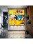 Ünlü Ressam Picasso Kübizm Soyut Kare Kanvas Tablo 1