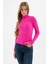 Kadın Fitilli Balıkçı Yaka Kazak 23K0288K1 Fuşya 4