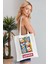 Donald Model Baskılı Günlük Kullanım Özel Baskı Bez Omuz Çantası Hediyelik Tote Bag 6