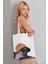 Gözlüklü Kedi Model Baskılı Günlük Kullanım Özel Baskı Bez Omuz Çantası Hediyelik Tote Bag 3