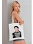 Micheal Jackson Model Baskılı Günlük Kullanım Özel Baskı Bez Omuz Çantası Hediyelik Tote Bag 1