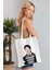 Micheal Jackson Model Baskılı Günlük Kullanım Özel Baskı Bez Omuz Çantası Hediyelik Tote Bag 5
