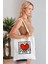 Elimin Ucunda Keith Haring Model Baskılı Günlük Kullanım Özel Baskı Bez Omuz Çantası Hediyelik Tote Bag 8